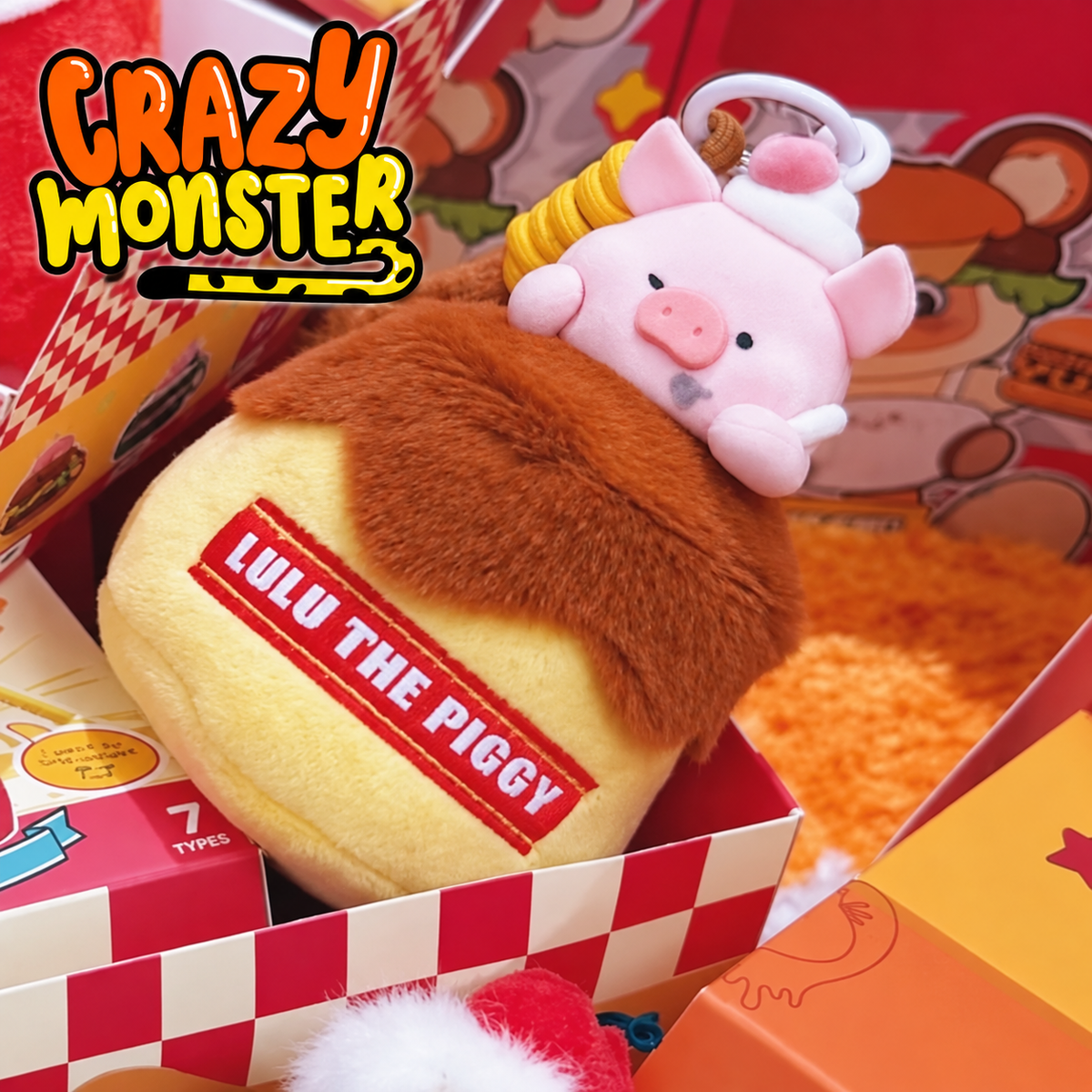Lulu the Piggy Diet Saboteurs Scented Plush Keychain Blind Box