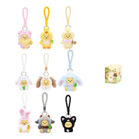 Disney Winnie the Pooh Happy Farm Series Figure Plush Keychain Blind Box