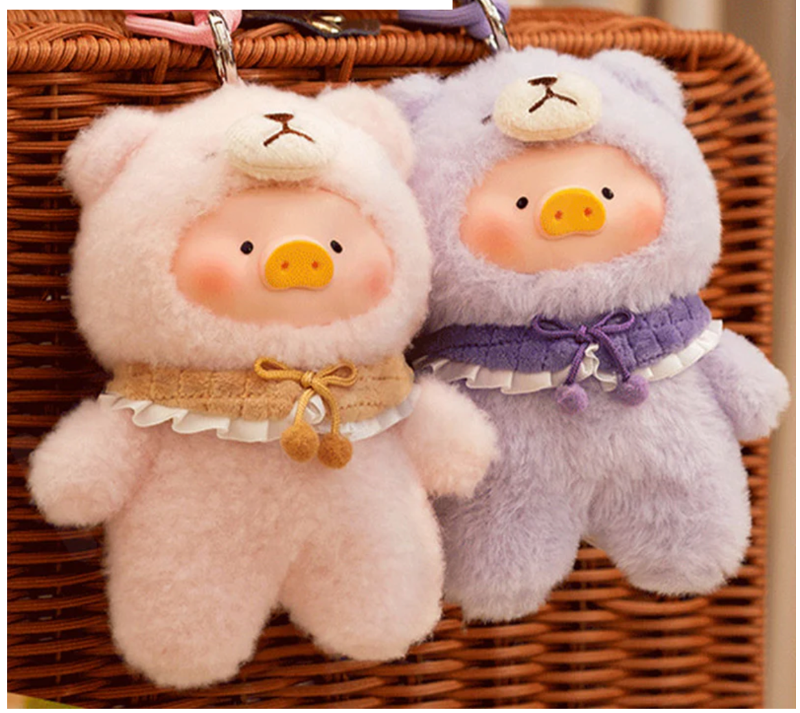 LuLu The Piggy Joyful Time Series Vinyl Face Plush Keychain Blind Box