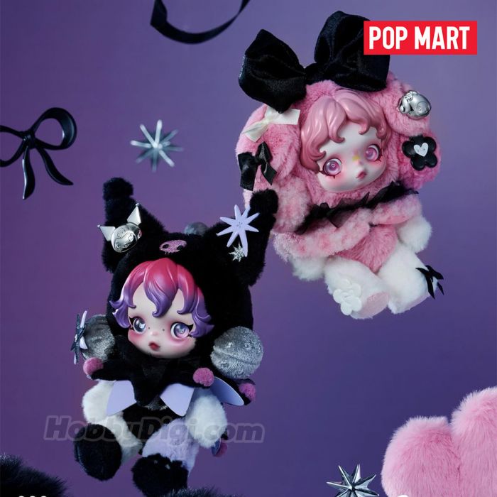 Pop Mart Vinyl Plush Doll Pendant - Skullpanda X Sanrio Series