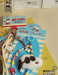 Peanuts – Snoopy Leather Keychain / Bag Charm