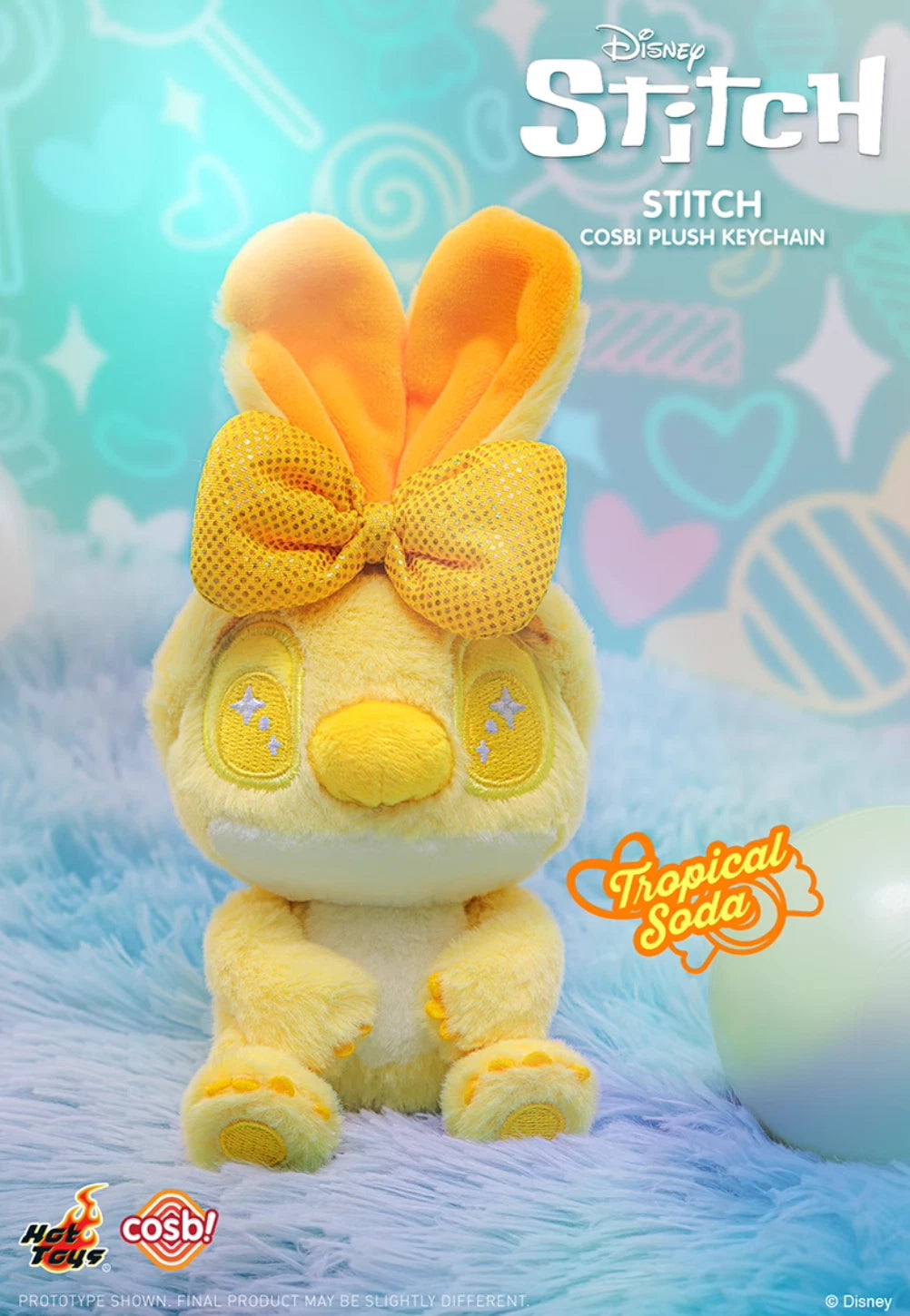 Hot Toys x Cosbi x Disney Stitch Candy Series Plush Keychain One Blind Box