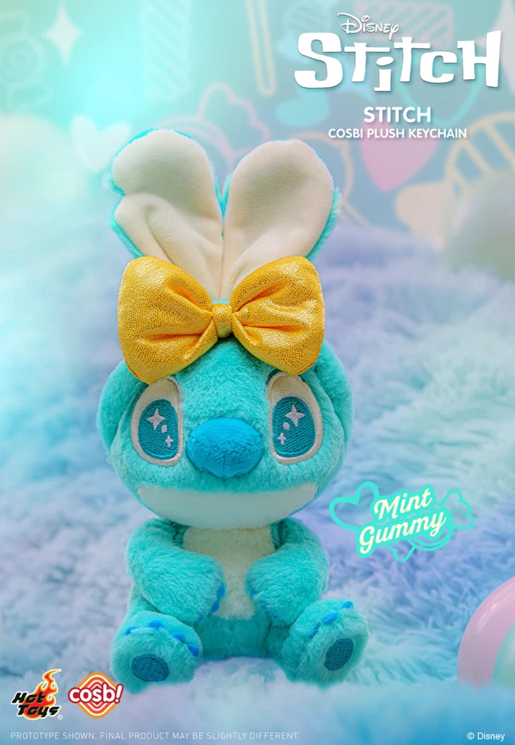 Hot Toys x Cosbi x Disney Stitch Candy Series Plush Keychain One Blind Box