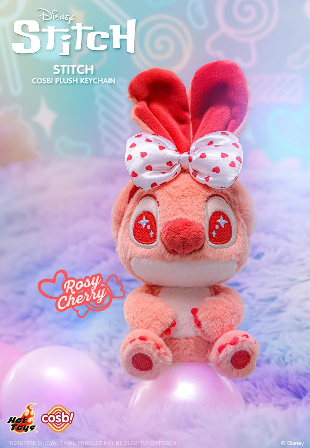 Hot Toys x Cosbi x Disney Stitch Candy Series Plush Keychain One Blind Box