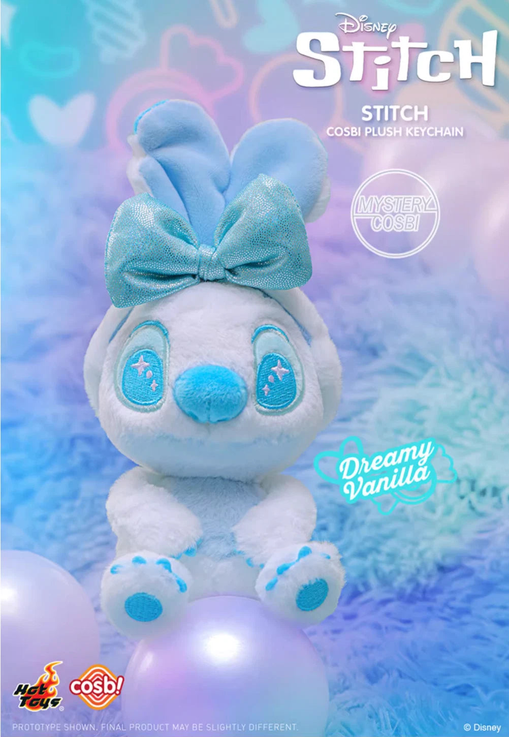 Hot Toys x Cosbi x Disney Stitch Candy Series Plush Keychain One Blind Box