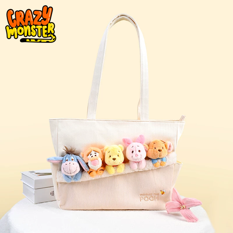 Winnie the Pooh Plush Character Tote Bag